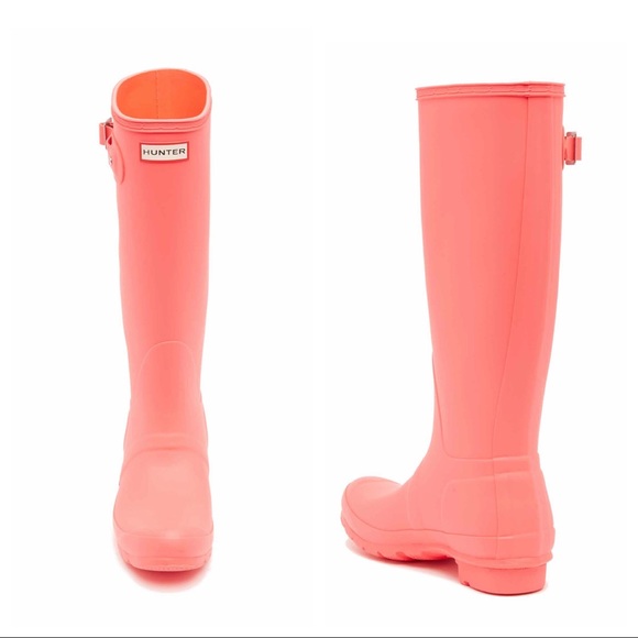 New HUNTER Classic Tall Rain Boot - Hyper Pink - Picture 3 of 6